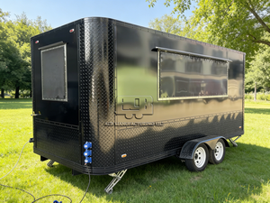 ACB New Commercial Fast Food Truck Fully Equipped Fiberglass Aluminum Mobile Food Trailer Full Kitchen Hotdog Ice Cream Rust - Product Image 1