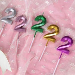 Fournitures de décoration de gâteaux, bougies d'anniversaire de haute qualité, décorations de gâteaux numériques pour la remise des diplômes, emballées en boîtes - Product Image 4