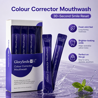 Bain de bouche portable violet personnalisé avec logo, emballage individuel pour l'hygiène personnelle partout