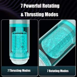 Masturbador masculino automático, Juguetes sexuales masculinos, bomba de pene con 7 chupadores, empujadores, giratorios y lamiendo, Juguetes sexuales para hombres, juguetes para adultos - Product Image 4