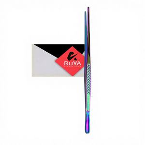 Pince de cuisine en acier inoxydable - 30 cm, droite, couleur arc-en-ciel, outil de cuisson stérilisable et résistant à la chaleur, compatible lave-vaisselle - Product Image 1