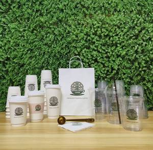 पैक कॉफी की दुकान पर पर्यावरण के अनुकूल कस्टम मुद्रित 8 औंस 12 औंस 16 औंस 20 औंस 2 औंस 16 औंस 20 औंस डिस्पोजेबल कॉफी कप - Product Image 2