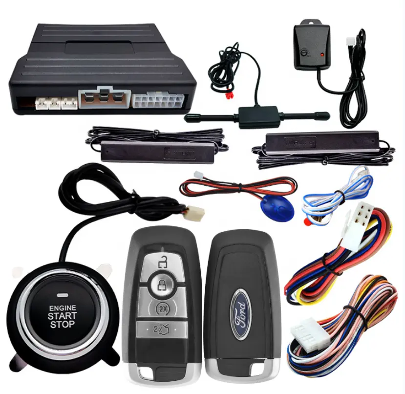 Carqseng PKE keyless לדחוף כפתור כניסת מנוע רכב מעורר Fit עבור בנזין טויוטה קאמרי הונדה פורד ניסן מאזדה