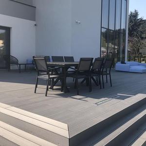WPC <span class=keywords><strong>Decking</strong></span> Design Outdoor Snapping Madera Plástico Compuesto estable <span class=keywords><strong>Decking</strong></span> Flooring - Product Image 2