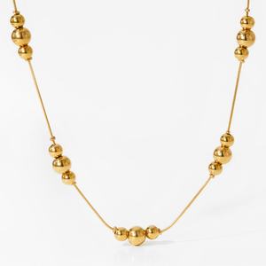 Tendencias 2025, Collar Moderno y Exclusivo de Acero Inoxidable 316L, Resistente al Agua y al Deslustre, con Baño de Oro Real de 18K, para Mujer - Product Image 4