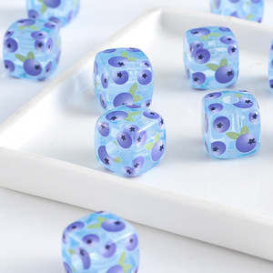 Cuentas Acrílicas con Estampado de Frutas Coloridas, Tendencia Verano 2026, Cuentas Sueltas para DIY, para Pulseras y Elásticos para el Cabello - Product Image 4