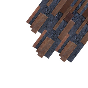 Decoración de interiores Panel de pared de madera de fácil instalación Pared DE ARTE 3D Paneles de madera maciza - Product Image 3