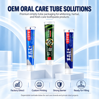 Tubes de dentifrice laminés ABL mats 100 ml, emballage vide en aluminium et plastique, bouchon à vis, impression UV, logo personnalisé