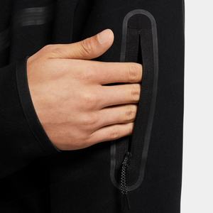 Sweat à capuche zippé pour homme en tissu léger, imprimé printanier, chaud, en polaire technique de haute qualité, avec logo personnalisé - Product Image 4