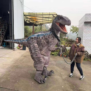 <span class=keywords><strong>Disfraz</strong></span> de Dinosaurio <span class=keywords><strong>Velociraptor</strong></span> Realista para Espectáculos y Eventos - Product Image 1