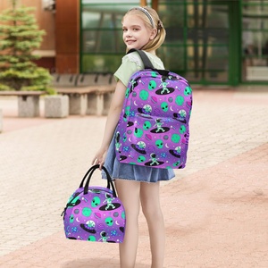 Halloween Wholesale Customized <b>Cute</b> Cartoon Design Child Portable Reusable Lunch Bag Backpack Sets - Product Image 5