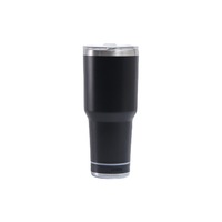 Tumbler Stainless Steel 30oz dengan Speaker, Cangkir Musik Pintar Portabel dengan Sedotan dan Tutup