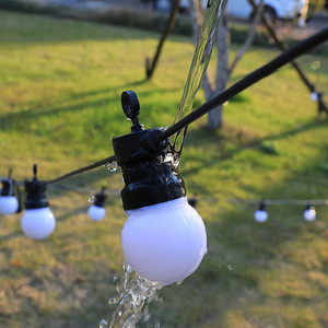 Quê hương tiến hóa 100 chân đen G50 quả cầu chuỗi đèn đồng ngoài trời chuỗi đèn cho Patio Cafe bên giáng sinh chiếu sáng - Product Image 5