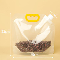 Conteneur d'eau pliable en plastique transparent de qualité alimentaire pour le camping, la randonnée, le sac à dos, les situations d'urgence, 1,3 gallon