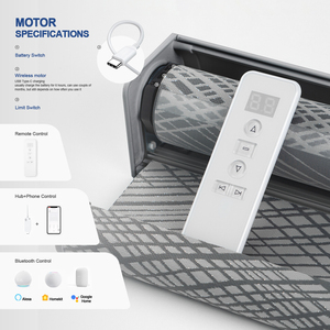 Không dây điều khiển từ xa ổ điện chất lượng cao hiện đại Smar ngày và đêm rèm tự động cho Windows <span class=keywords><strong>Zebra</strong></span> Rèm K502 - Product Image 5