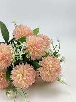 Magnifique bouquet de fleurs artificielles en mini-roses à 11 têtes, à volants, aux couleurs d'automne, haute simulation, pour la maison, Noël, Halloween