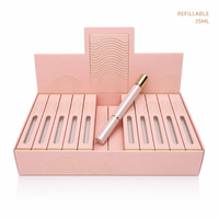 Flacon de parfum vide personnalisé 35 ml, flacon pulvérisateur fin avec bouchon doré, flacons de parfum en verre rechargeables pour voyage, boîte de présentation en gros