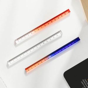 Regla Acrílica Transparente con Gradiente de Color, Borde Recto para Medir, para Estudiantes, Material de Oficina y Regalos Promocionales - Product Image 2