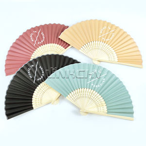 Atacado 21cm Portátil Bambu Folding Mão Fan Logotipo Personalizado Presente Do Casamento Pintado Decoração Disponível - Product Image 1