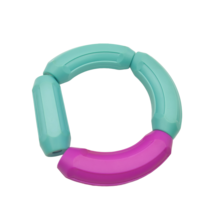 Pièces de bracelet magnétique DIY durables pour enfants |   Composants magnétiques en arc/droits moulés par injection de haute précision |   Quantité minimale de commande faible