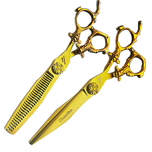 ChuanBen Hair Scissors 440C Stainless Steel Sharp Blade Long Handle Professional Hairdressing Tools for Barbershops and Stylists - Product Image 1
