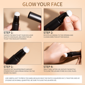 Base de Maquillaje Ligera y Natural con Efecto Blanqueador, Resistente al Sudor, con Aplicador de Esponja, No Mancha - Product Image 2