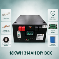 Nuevo Diseño con Ruedas, Batería de Litio Solar JK V19 BMS de 48V 300Ah, Paquete de Baterías de 15kwh para Almacenamiento de Energía Solar, Batería LiFePO4 de 48V 300Ah
