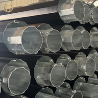 Poteau tubulaire en acier galvanisé à chaud basse tension 10m 12m 15m, indice de protection IP66, 6 prises, certifié ISO9001, pour distribution électrique