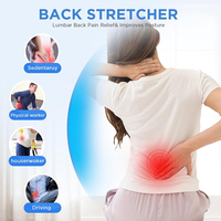 MERRYBODY Masseur chiropratique de haute qualité pour soulager la douleur avec soutien lombaire, étireur dorsal réglable, portable pour le corps et la taille