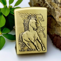 Briquet à chaire en alliage de zinc, série Cheval, en métal, coupe-vent, pour cigares et kérosène, cadeau créatif, direct usine