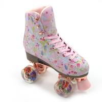 Patins à roulettes Freestyle personnalisés en gros, patins à roulettes à roues PU entièrement lumineuses, patins à roulettes à double rangée de roues clignotantes
