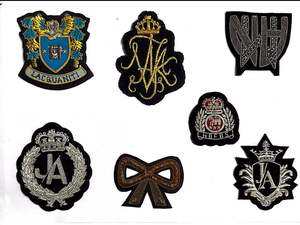 Colección premium de insignias de alambre de bullion hechas a mano - Product Image 3