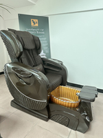 Fauteuil de pédicure électrique de luxe Bomacy avec cuir synthétique, ensemble de spa portable pour salon de manucure, garantie 1 an, 110V-240V