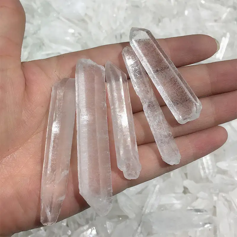 Wholesale Small Natural Lemurian Seed Clear Quartz Rough Crystal Point Specimen Raw Points For Sale