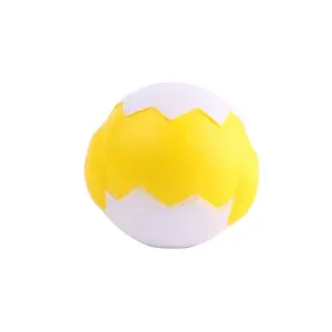 Bola Antiestrés con forma de pollo y cáscara de huevo con logotipo personalizado, espuma de PU, bola antiestrés suave de alta calidad para aliviar el estrés