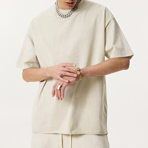 Camiseta de Manga Corta para Hombre, Color Sólido, 100% Algodón, Tejido de Punto, Casual, Básica, Transpirable, Antiarrugas, Corte Regular, Verano, Uso Diario, Elegante - Product Image 4