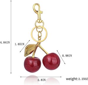 キラキラチェリー樹脂ハンギングオーナメントペンダントホームデコレーションデスク棚 & ルームアクセント - Product Image 3