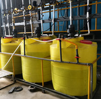 Système de filtration d'eau FANDUN, réservoir de dosage automatique de coagulant, pompe de filtration de coagulant acido-base 500L/heure, garantie 1 an, Chine