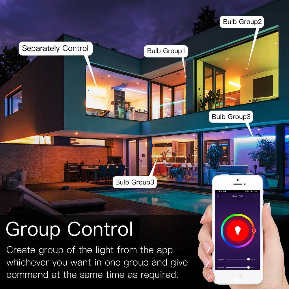 Ampoule LED WiFi intelligente E14 RGB 2700-6500K, contrôle vocal Alexa/Google Home Ampoule LED WiFi intelligente E14 RGB 2700-6500K, contrôle vocal Alexa/Google Home