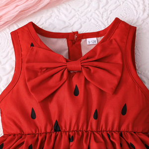 Robes d'été sans manches pour petites filles, motif animal mignon, robe décontractée pour tous les jours, vêtements pour bébés de 6 mois à 3 ans - Product Image 3