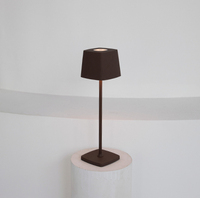 Lampe de table LED sans fil rechargeable, alimentée par batterie, lampe de table pour restaurant, hôtel, extérieur, étanche, tactile, sans fil, lampe de bureau