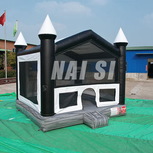 Castillo inflable azul clásico, brincolín espacial comercial, castillo inflable para fiestas de cumpleaños de niños en venta - Product Image 5