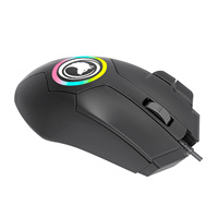 Vente en gros Souris de jeu optique filaire 8 boutons Souris de jeu ergonomique avec lumière RVB et logo personnalisé