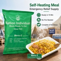Repas instantané MRE au poulet au curry, riz auto-chauffant, plat chaud prêt à manger en 15 minutes, alimentation de plein air, OEM ODM, vente en gros