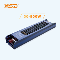 Alimentation électrique à découpage LED à tension constante YSD, ultra-mince, à coque en oxyde, DC12V 24V 60W 100W 150W 200W 250W 300W, puissance suffisante