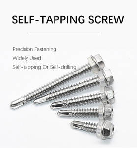 Wholesale Custom Zinc Plated Black Stainless Steel Hexagonal Head Rubber Washers Screw Self Drilling Roofing Screw - Product Image 5