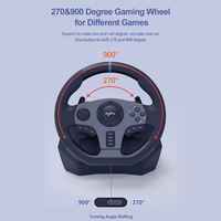 Nouveau Volant de Course V9 Vibration 900 Degrés avec Pédales et Levier de Vitesses pour PC/PS3/PS4/Switch/Xbox One (Modèle 2025)