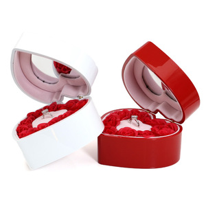Boîte Cadeau Fleur Éternelle Miroir d'Amour, Emballage Bijoux pour Demande en Mariage, Vente en Gros de Boîtes Cadeaux Personnalisées - Product Image 2