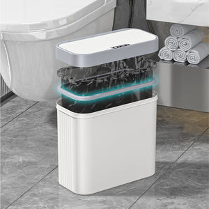 Cubo <span class=keywords><strong>de</strong></span> <span class=keywords><strong>Basura</strong></span> Inteligente para Baño <span class=keywords><strong>de</strong></span> Alta Calidad <span class=keywords><strong>de</strong></span> 14L, Cubo <span class=keywords><strong>de</strong></span> <span class=keywords><strong>Basura</strong></span> Automático con Sensor Inteligente <span class=keywords><strong>de</strong></span> Movimiento, Funciona con Pilas AA - Product Image 3