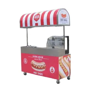 Food truck fully equipped restaurant food shop street vendor carts for sale fried chicken food carts